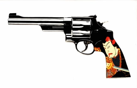 LARGE Signed Graffiti Pop Art Print Death NYC