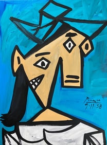 Pablo Picasso Painting on Canvas