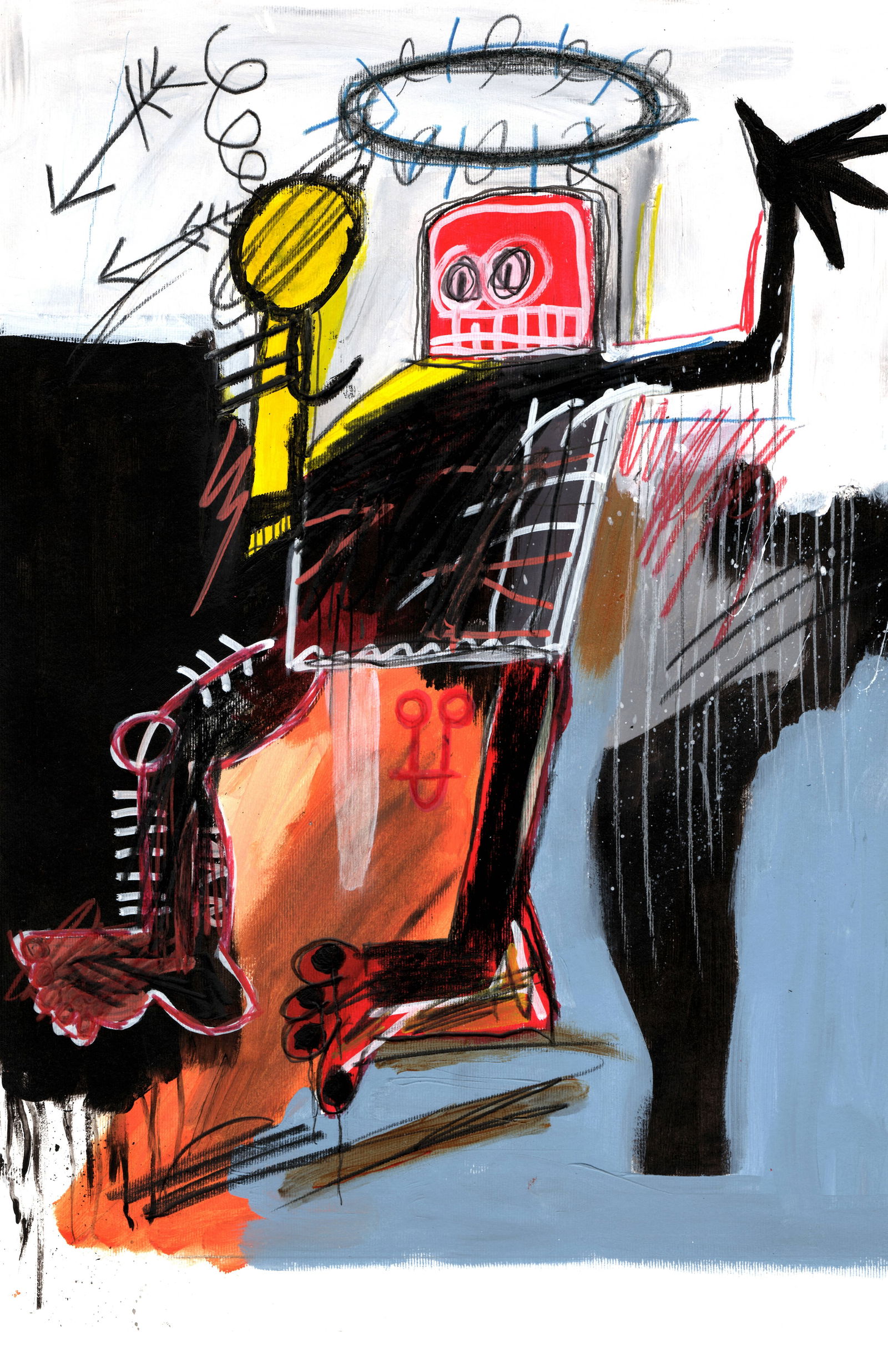 Jean Basquiat Expressionism Print on Thick Paper (1 of 1)