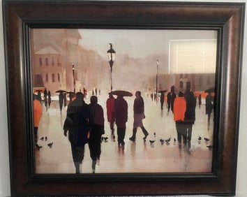 Paris Street, Rainy Day Lithograph