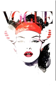Vougue ink Print on Thick Paper