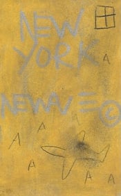 Jean Basquiat Painting Post Card - SAMO (After)