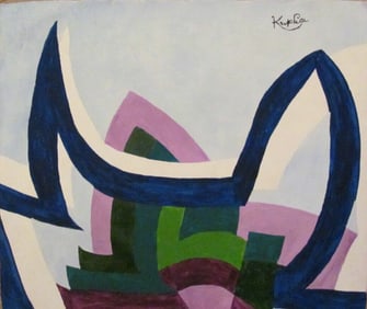 Frantisek Kupka Modern art 20th century abstract painting on Canvas (after artist)