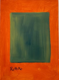Abstract Painting on Paper