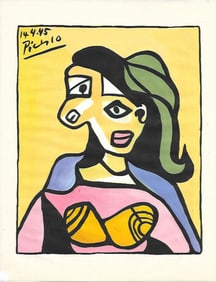 Pablo Picasso Mixed Media on Paper