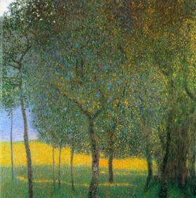 Fruit Trees by Gustav Klimt Giclee Fine Art Print on Canvas.