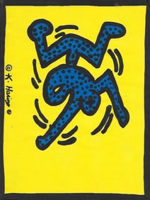 Keith Haring Fine Art Print on High Quality Paper.Embossed