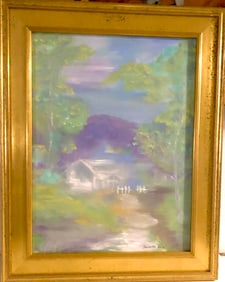 Oil Painting on Canvas Framed Hand painted by artist