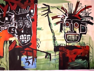 XL Jean Michel Basquiat Print on Canvas