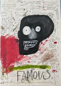 Jean Michel Basquiat Expressionism Painting Drawing on Paper