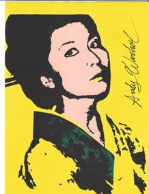 Andy Warhol Mixed Media on Paper. stamp on verso