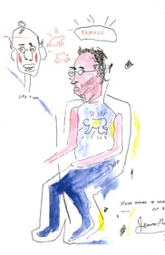 Jean Basquiat Expressionism Print on Thick Paper.