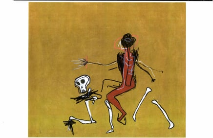 Jean Basquiat Expressionism Print on Thick Paper.