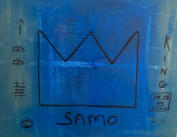 Jean-Michel Basquiat Painting on Canvas