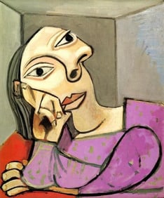 Pablo Picasso Mixed Media on Paper, Stamp on Verso