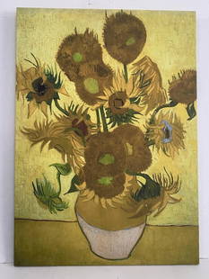 Vincent Van Gogh(Dutch, 1853-1890) Print on Canvas: Vincent Van Gogh(Dutch, 1853-1890) Print on Canvas-.Approx Size: 28 x 20 inches. Vincent Willem van Gogh was a Dutch Post-Impressionist painter who created around 2,100 artworks in just over a decade.