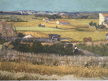 Vincent Van Gogh(Dutch, 1853-1890) Print on Canvas: Vincent Van Gogh(Dutch, 1853-1890) Print on Canvas-.Approx Size: 28 x 20 inches. Vincent Willem van Gogh was a Dutch Post-Impressionist painter who created around 2,100 artworks in just over a decade.