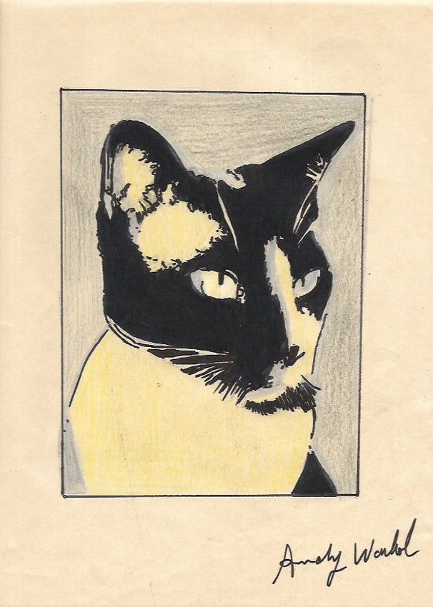 Andy Warhol Mixed Media on Paper (1 of 2)