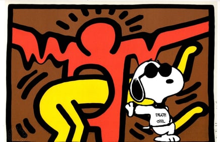 LARGE Signed Graffiti Pop Art Print Death NYC