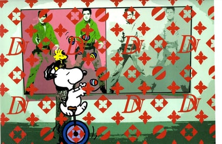 LARGE Signed Graffiti Pop Art Print Death NYC