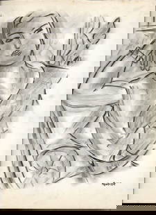 HENRI MATISSE Drawing on Paper  (after artist): HENRI MATISSE Drawing on Paper(after artist) . The Drawing has no certificate of authenticity. Size: 12 x 8 inches. Good Condition. See Photo. The word â&euro;œafter&rdquo; is used for a work by an