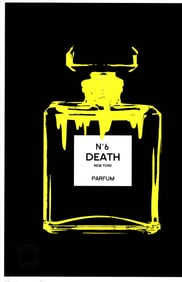 LARGE Signed Graffiti Pop Art Print Death NYC