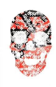 LARGE Signed Graffiti Pop Art Print Death NYC