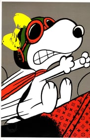 LARGE Signed Graffiti Pop Art Print Death NYC