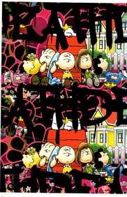 LARGE Signed Graffiti Pop Art Print Death NYC