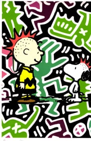 LARGE Signed Graffiti Pop Art Print Death NYC