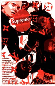 LARGE Signed Graffiti Pop Art Print Death NYC