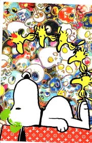 LARGE Signed Graffiti Pop Art Print Death NYC