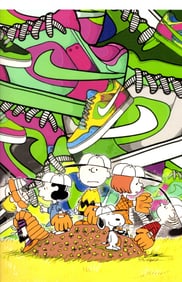 LARGE Signed Graffiti Pop Art Print Death NYC