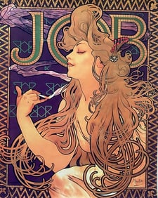 Alphonse Mucha Art Nouveau Greek Goddess Print on Canvas
