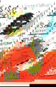 Expressionism Hand Painting Drawing on Cardboard