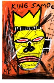 Jean Basquiat Expressionism Print on Thick Paper