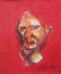 Francis Bacon British 1909 -1992. Surrealist Painting on Canvas