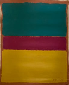 Abstract Painting on Canvas Signed Rothko