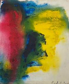 Frankenthaler Old 20th Century Modern Art Painting on Canvas