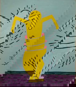 Keith 89  Old 20th Century Modern Art Painting on Canvas