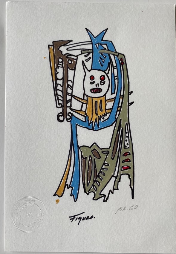 Abstract Drawing on Paper"Fiqura" (1 of 1)