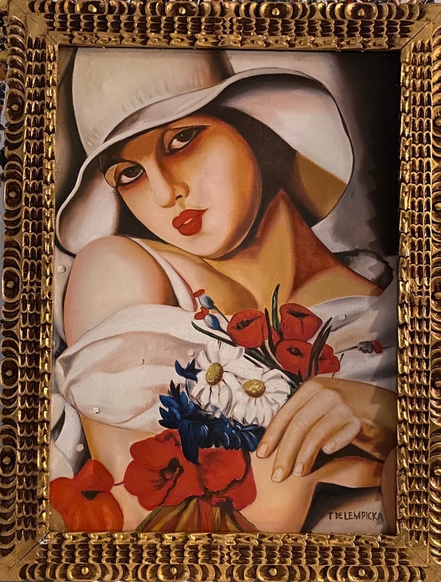 oil Painting on Canvas Wood Gold leaf frame (1 of 4)