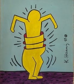 Keith 89 Old 20th Century Modern Art Painting on Canvas