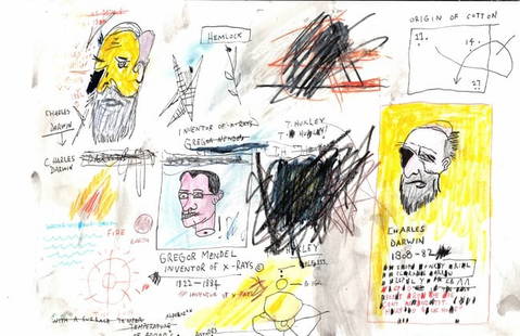 Expressionism Hand Painting Drawing on Paper: Expressionism Hand Painting Drawing on Paper. Size: 11 3/4 x 16 1/2 Inches.Mixed Medium on Thick Paper. We pack & Ship for you. We take care of the shipping services in house. NO Premium Buyer