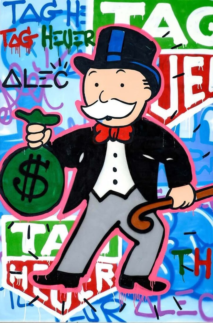 Alec Monopoly Pop Art Print: Alec Monopoly Pop Art Print size:12 x 17.Paper: Fine art 300 gsm paper embossed .WE OFFER IN-HOUSE SHIPPING VIA USPS PRIORITY MAIL