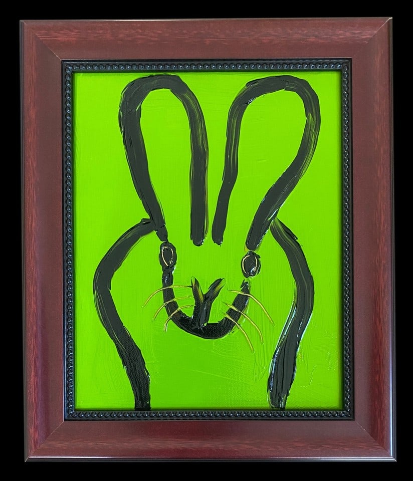 HUNT SLONEM BUNNY FRAMED.Hunt Slonem (b. 1951) (1 of 4)