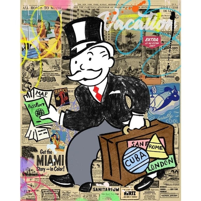 Alec Monopoly Fine Art Print on High Quality Paper: Alec Monopoly Fine Art Print on High Quality Paper.Embossed Stamp.`Paper Size - 12 x 17 Inches. Good Condition. We pack & Ship for you. We take care of the shipping services in house
