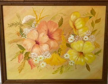 Painting on Canvas Framed Hand painted by artist