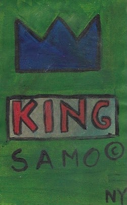 Jean Basquiat  Painting Post Card - SAMO (After) (1 of 2)