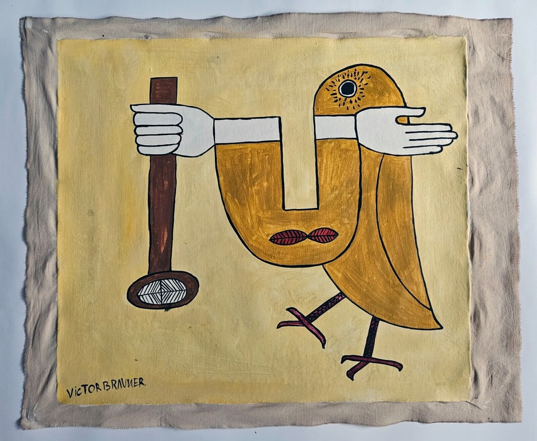 Victor Brauner  Abstract Painting on Canvas (1 of 3)